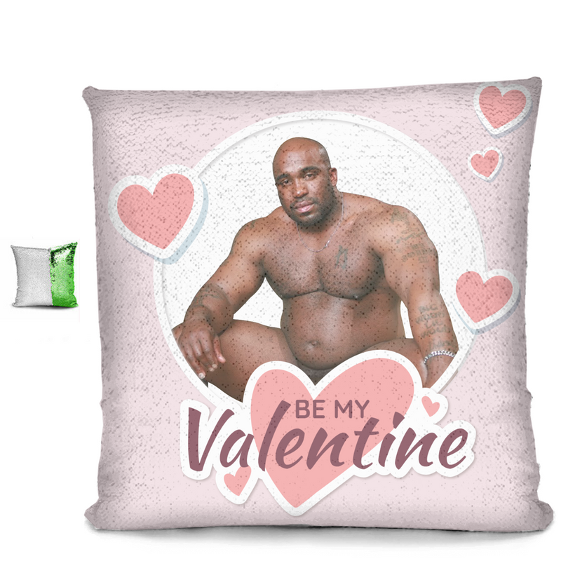 Be My Valentine Sequin Pillow