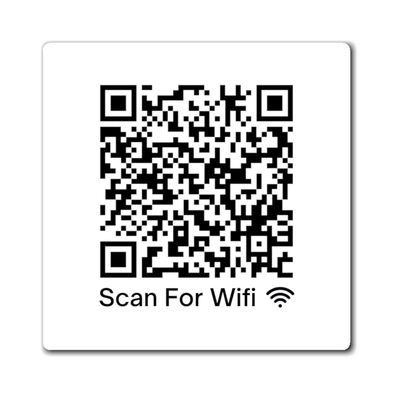 Scan For Wifi Barry Wood QR Code Prank Magnet
