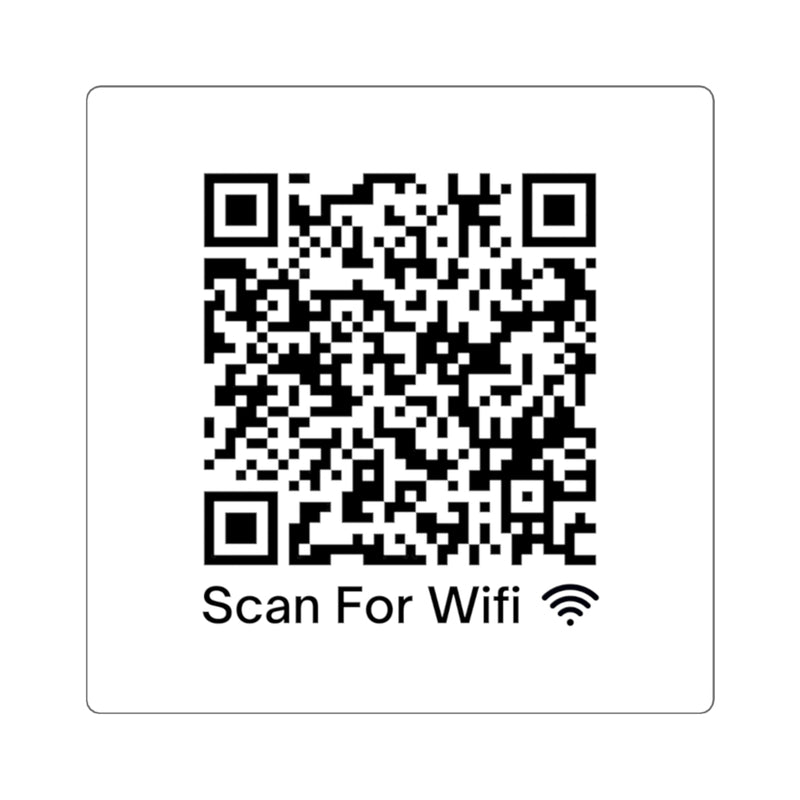 Scan For Wifi Barry Wood QR Code Prank Sticker