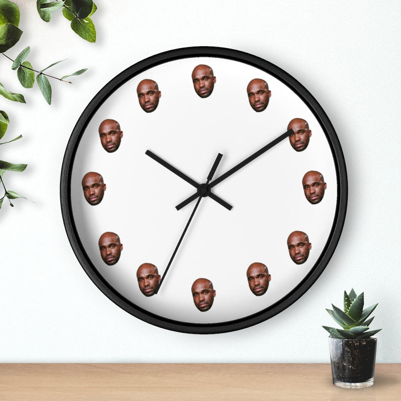 Barry Face Big Black Clock