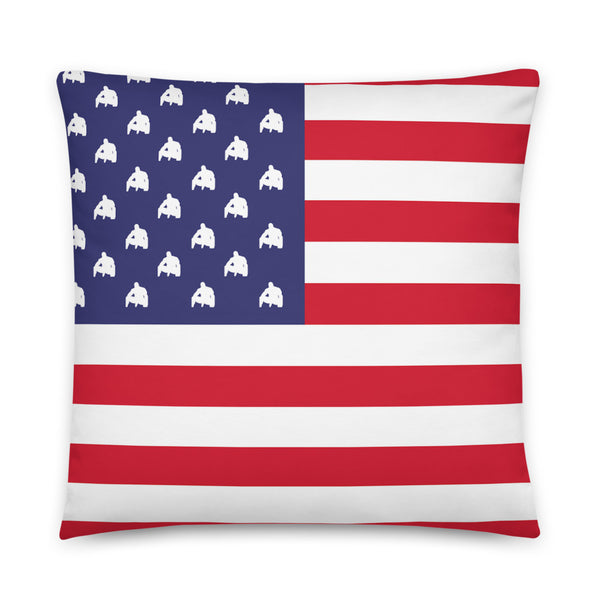 Red, White, and Barry Pillow